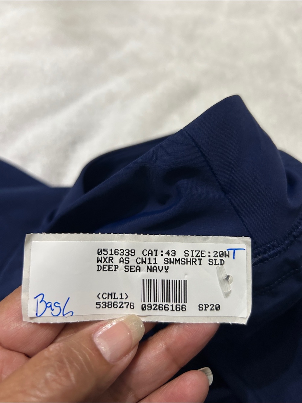 Lands' End Women's Swim Bermudas in Navy - Picture 8 of 9